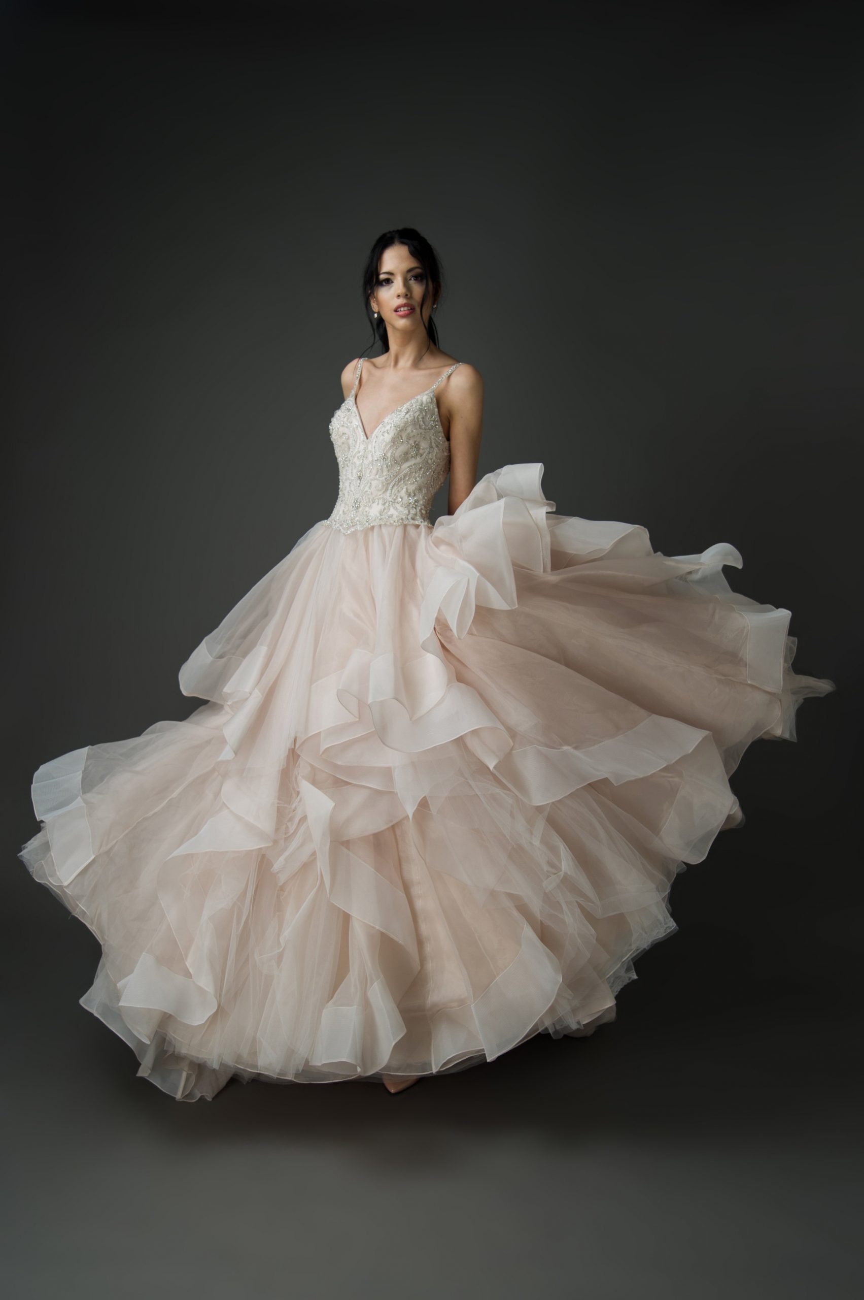 Designer Cape Emellished Bridal Ball Gown – sasyafashion