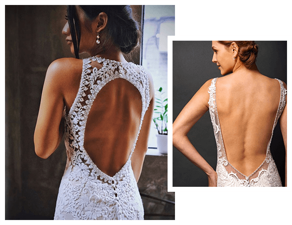 Open Back Style Gowns - Grace + Ivory