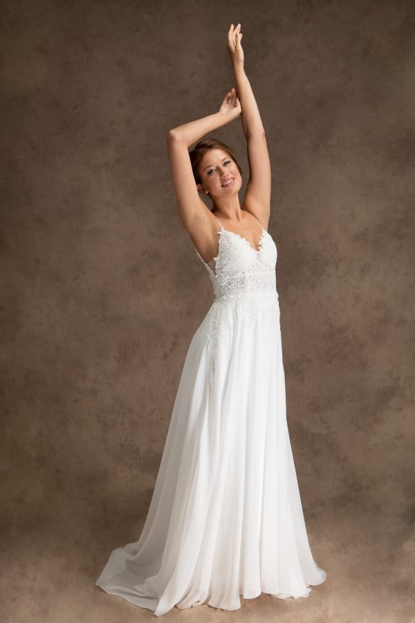 Grace + Ivory Lacy Wedding Dress