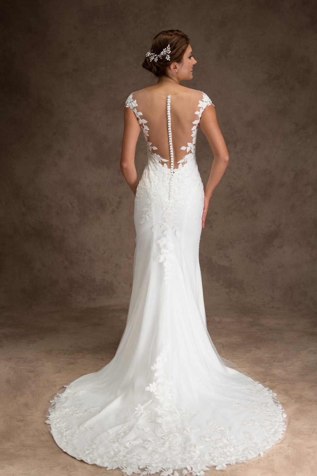 Ivory Grace Draped Saree Gown main image 0