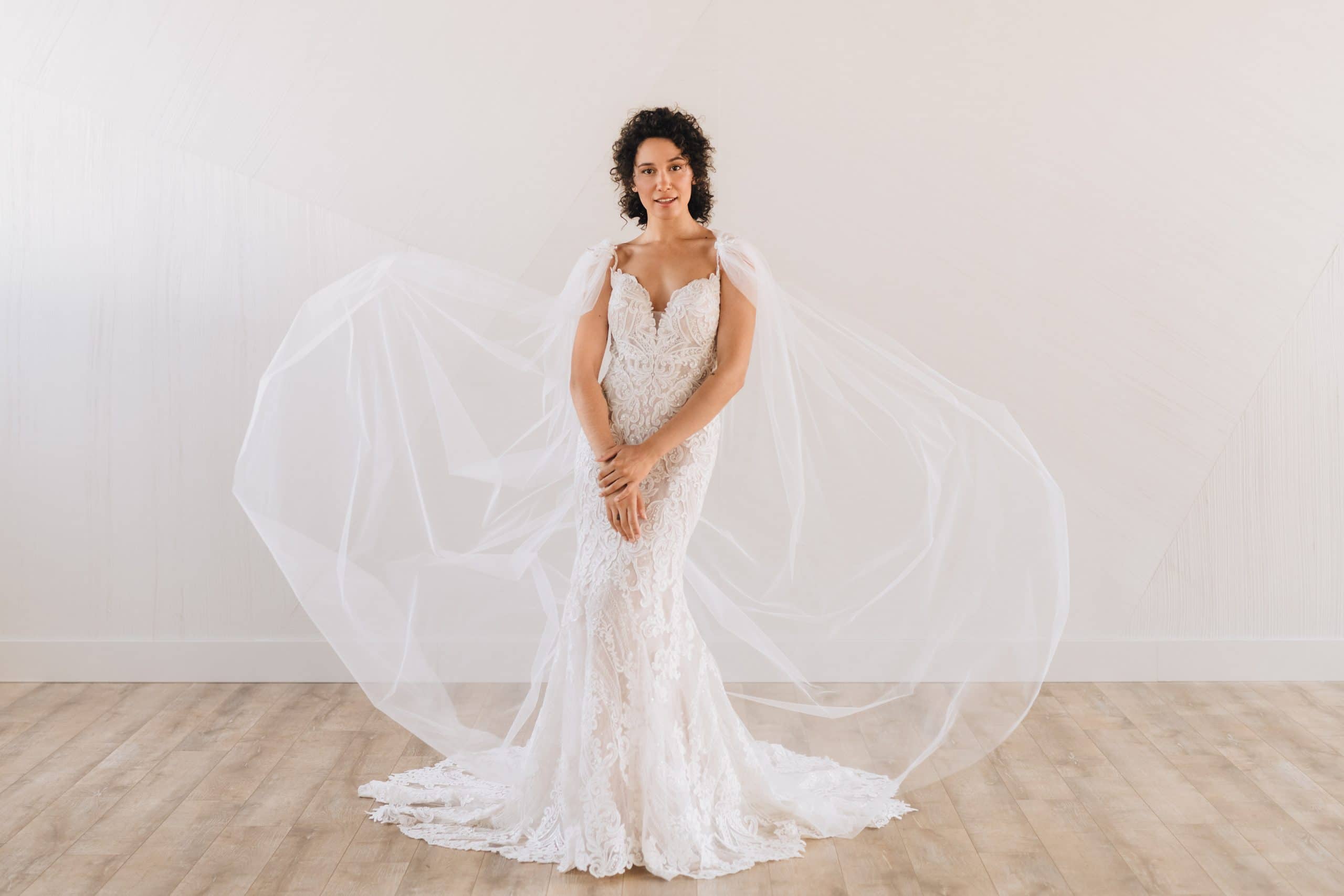 Chapel Veil, Pearl Tulle by Grace + Ivory