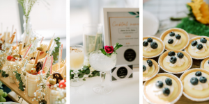 classic wedding cocktail hour inspiration 