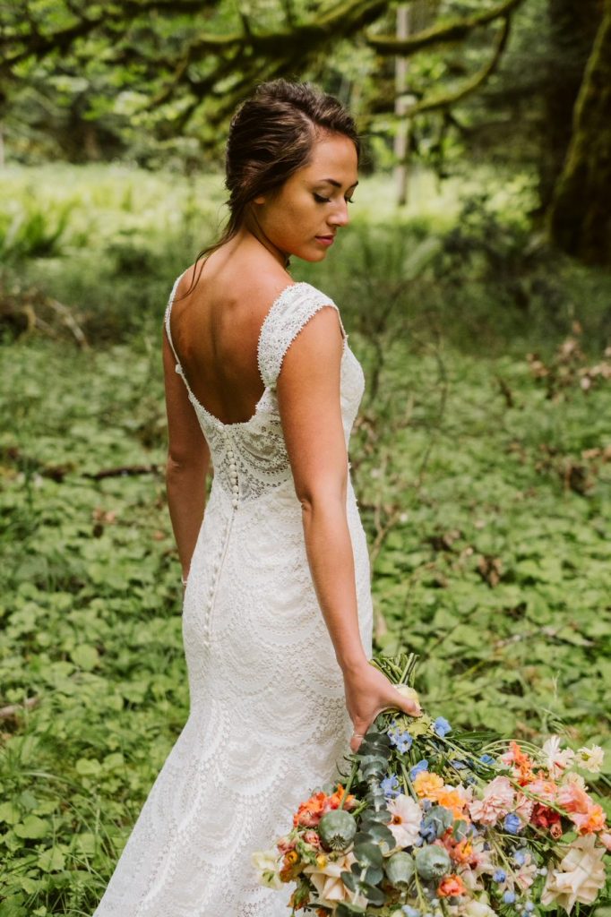 The best wedding dress for your zodiac sign. all over vintage lace.