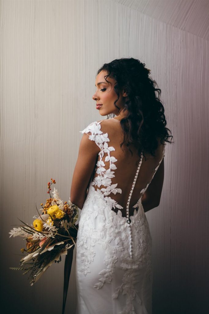 button up wedding dress open back with lace sweet wedding dresses