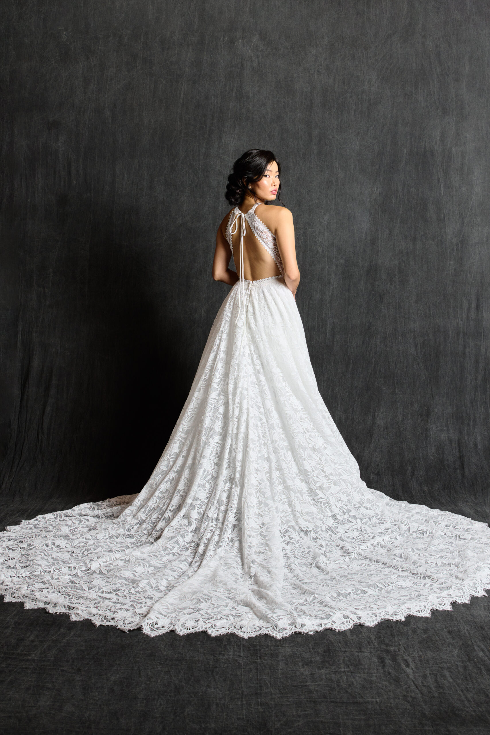 Lace Wedding Dress - Grace + Ivory Bridal Gown, A-Line Skirt