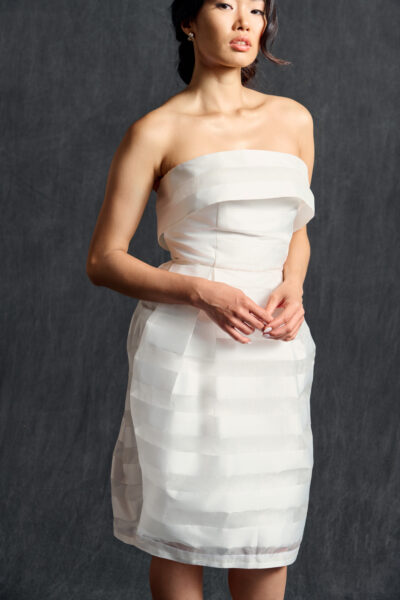 13+ Ivory Strapless Dress