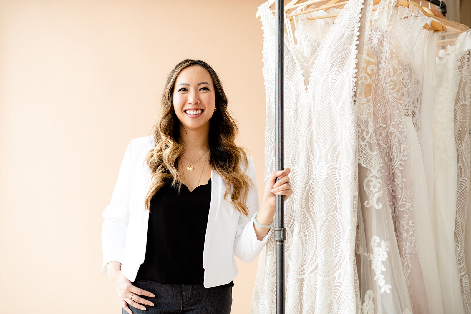 Tina Wong Grace + Ivory 2023 Philadelphia wedding dress pop up