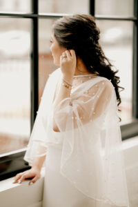 pearl bridal gown pearl topper for wedding dress bridal braid Grace + Ivory