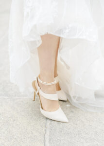 bridal pearl anklet by Aventine Jewelry