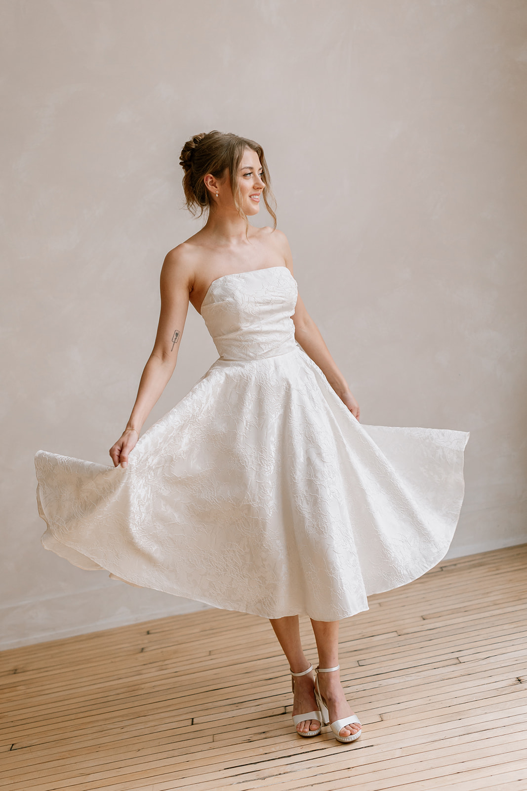Grace and Ivory Brocade Jane Dress