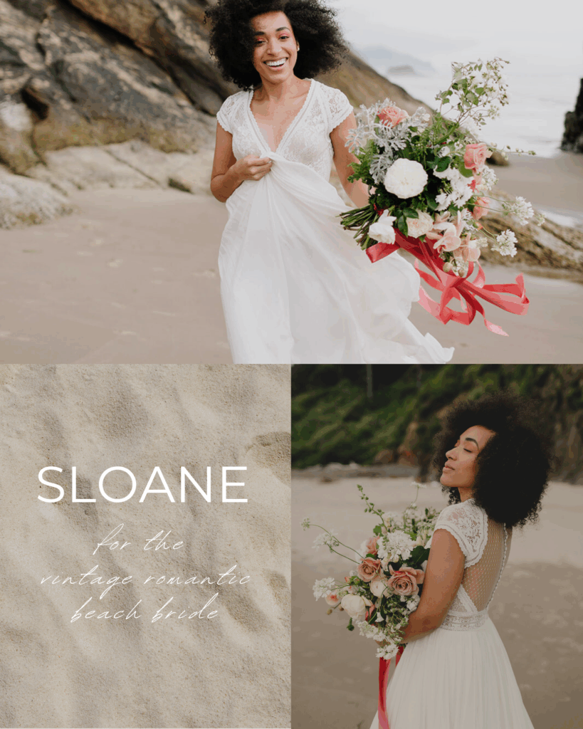vintage beach wedding dress