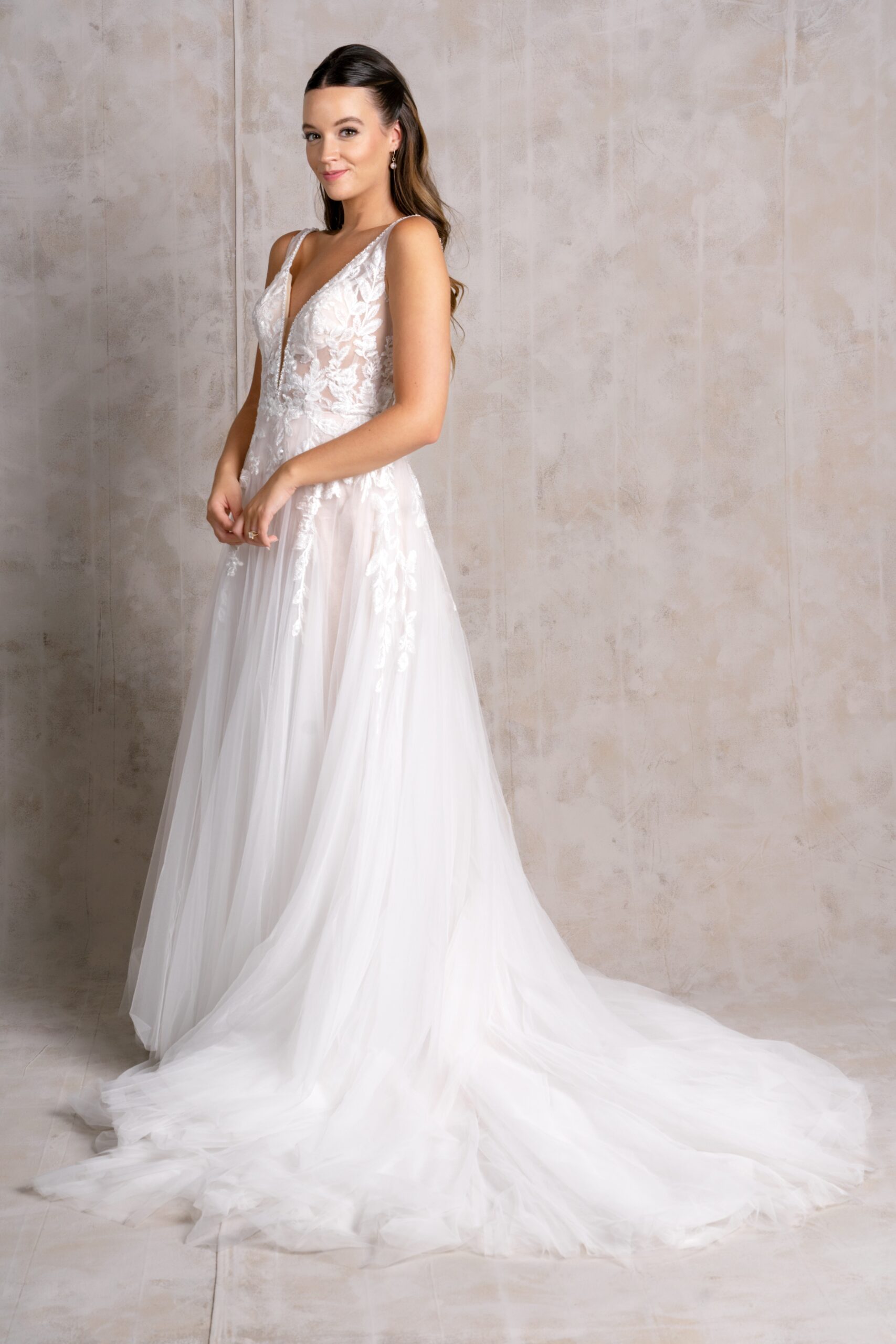 A-Line Tulle Lace Wedding Dress | Freya | Grace + Ivory Wedding Dresses A-Line Tulle Lace Wedding Dress | Freya | Grace + Ivory Wedding Dresses