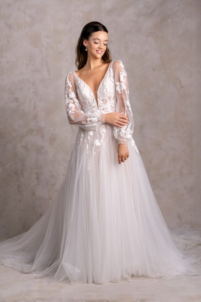 A-Line Tulle Lace Wedding Dress | Freya
