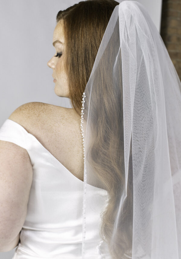 Beaded Blusher Veil