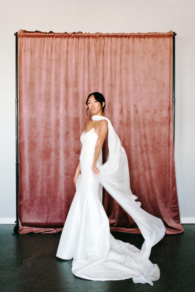 Long Silk Wedding Neck Scarf