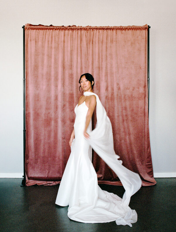 Long Silk Wedding Neck Scarf