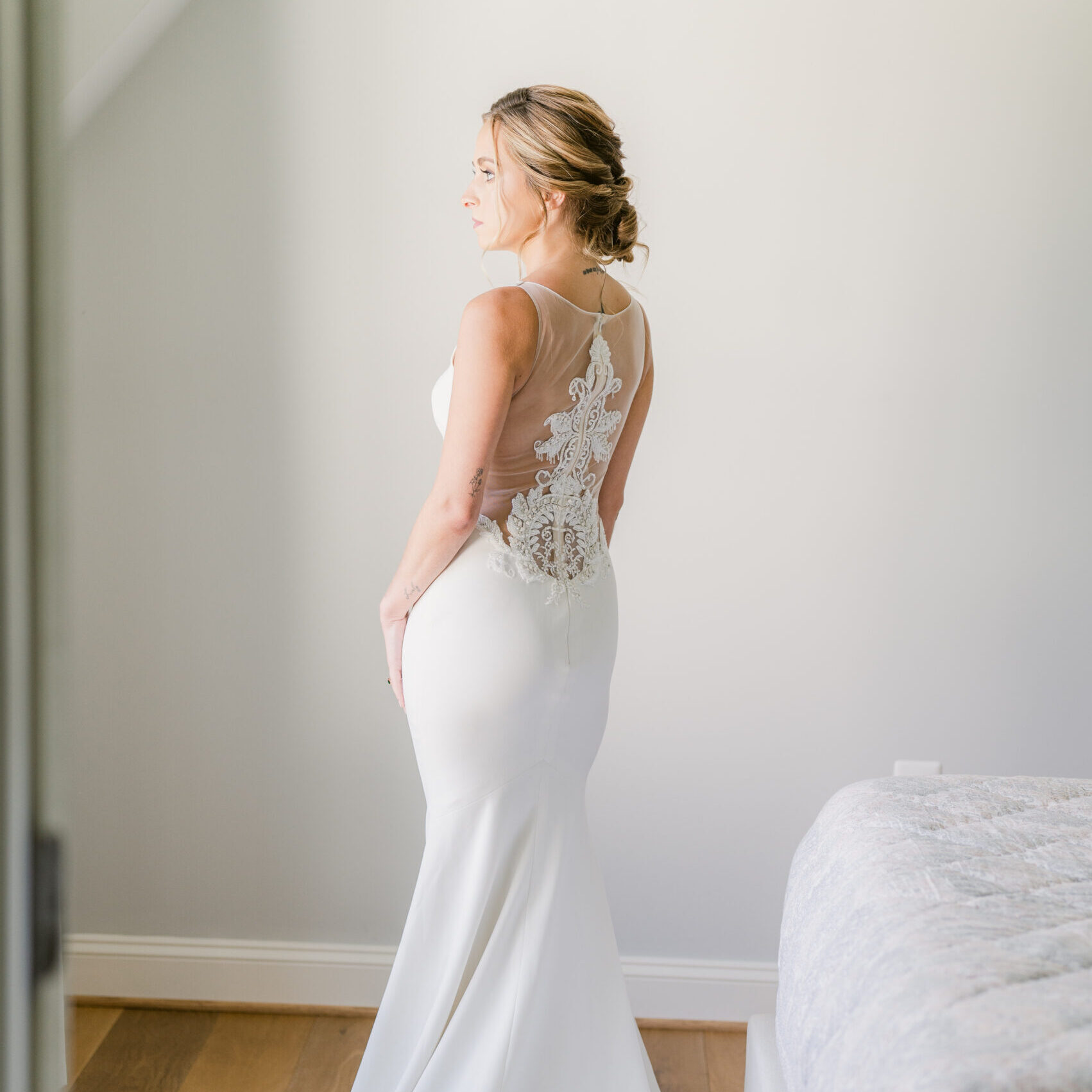 when did mermaid dresses become popular Sexy Backless Mermaid Gown with Plunging Neckline
