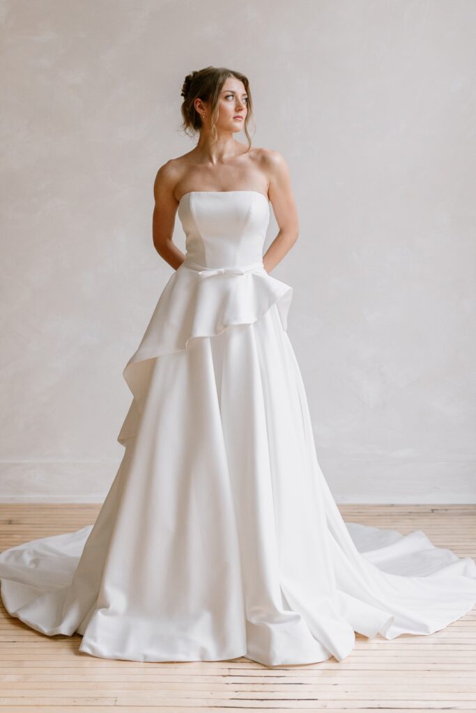 poppy embroidered wedding dress Poppy Gown| Couture Two-Piece Elegance main image 1