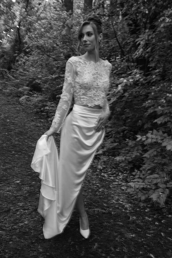 Vintage Lace Boat Neck Dress Bolero - Image 4