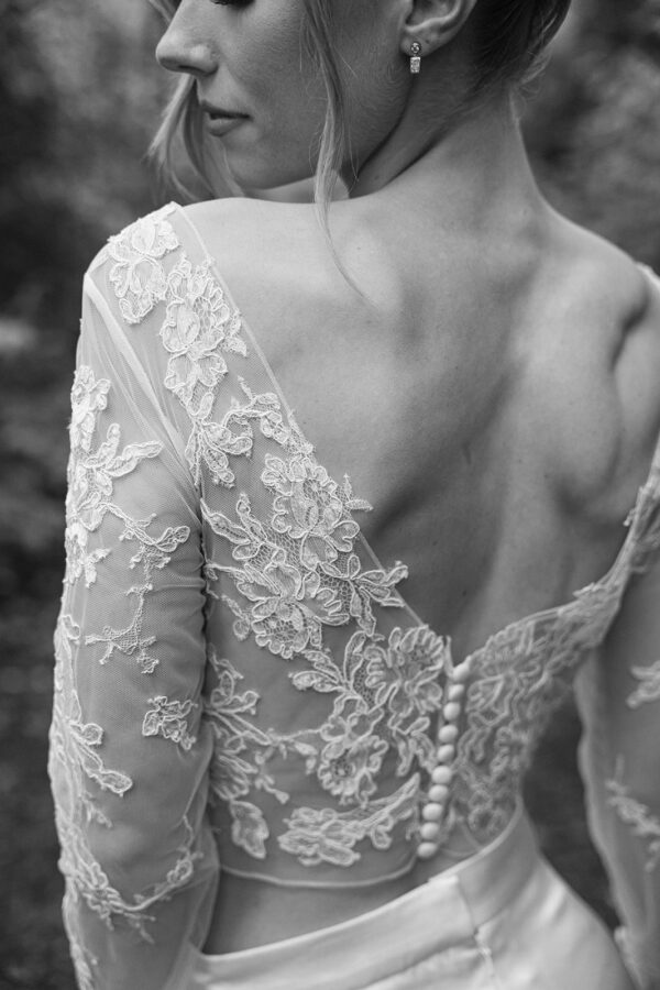 Vintage Lace Boat Neck Dress Bolero - Image 6