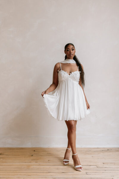 Hailee Ivory Party Dress