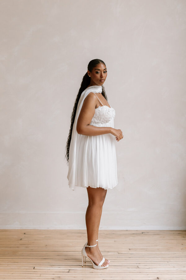 Short Silk Wedding Neck Scarf