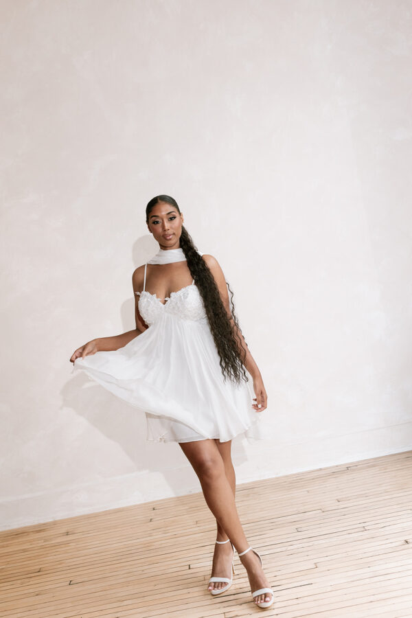 Hailee Ivory Party Dress - Image 4