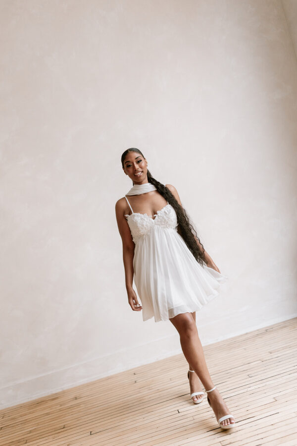 Hailee Ivory Party Dress - Image 5