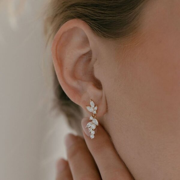 Bridal "Petals" Earrings - Image 6