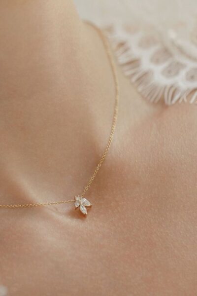 Bridal "Petals" Diamond Pendant
