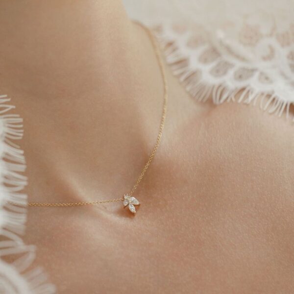 Bridal "Petals" Diamond Pendant