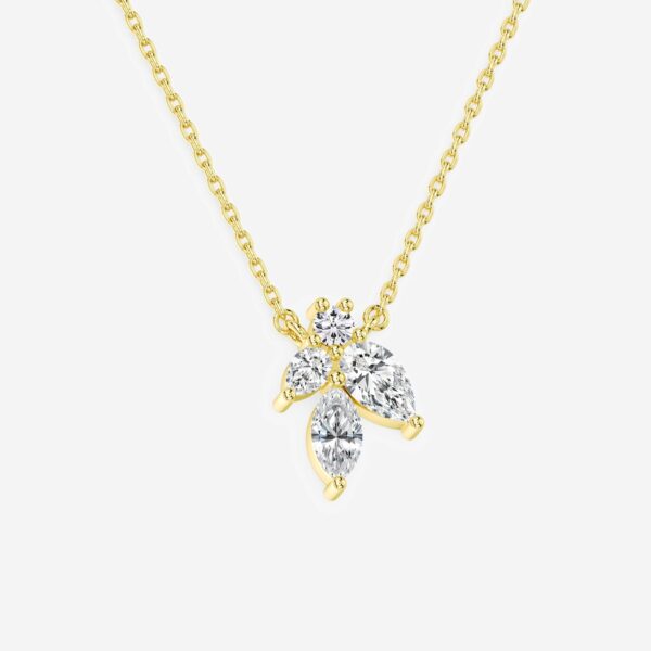 Bridal "Petals" Diamond Pendant - Image 5