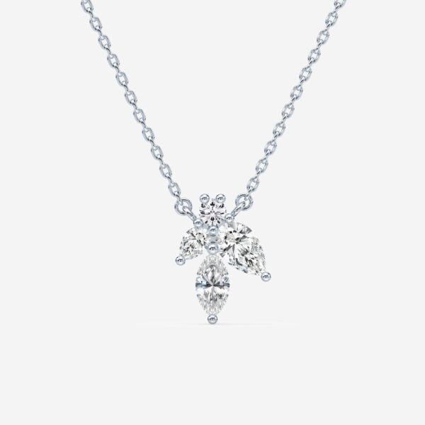 Bridal "Petals" Diamond Pendant - Image 7
