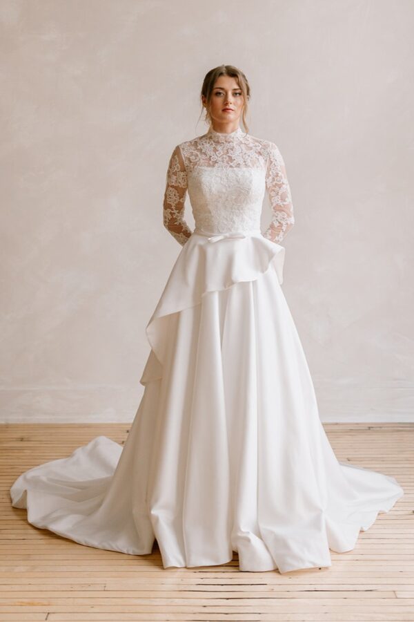 Vintage Lace High Neck Dress Bolero - Image 3