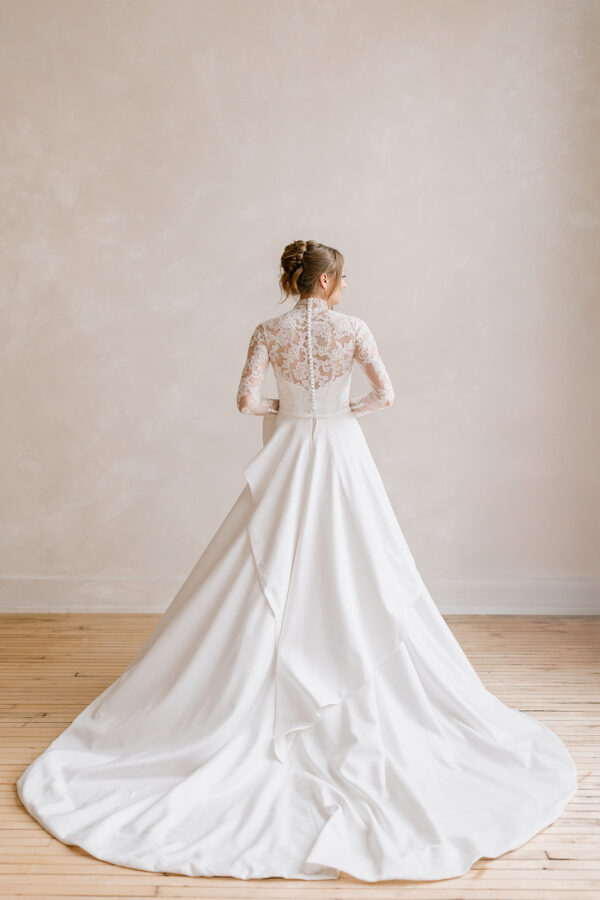 Vintage Lace High Neck Dress Bolero - Image 4