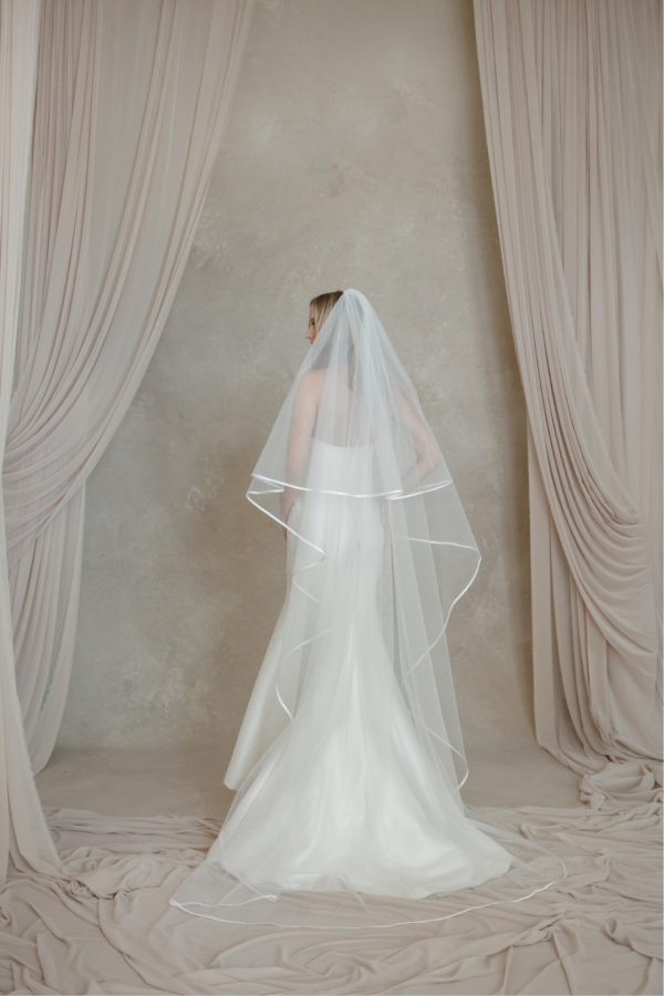Satin Edge Blusher Veil - Image 4
